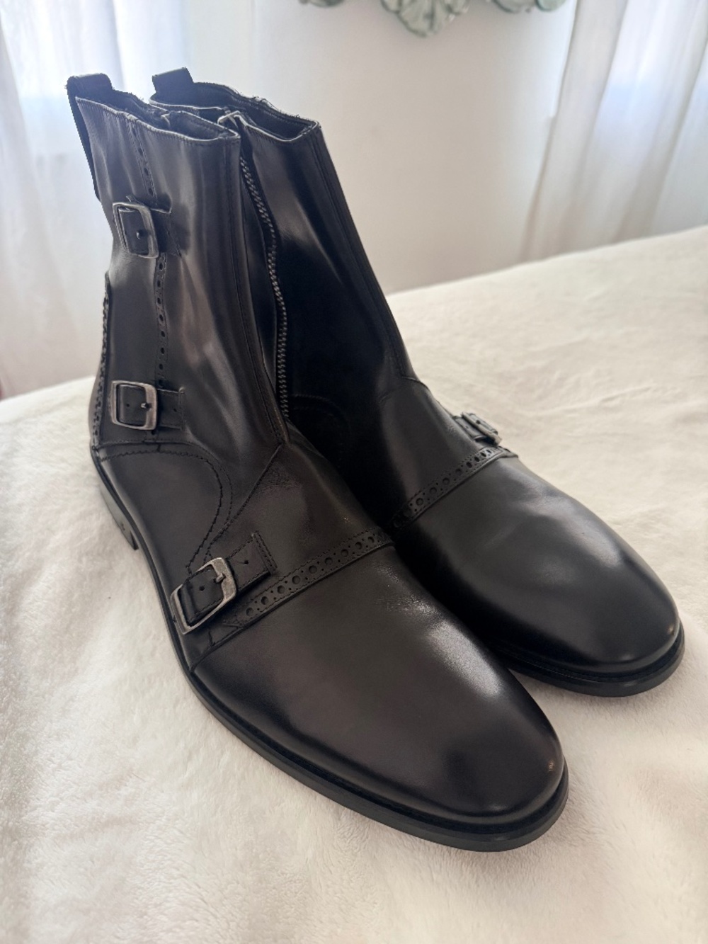 John Varvatos Mens Leather Boots Size 11